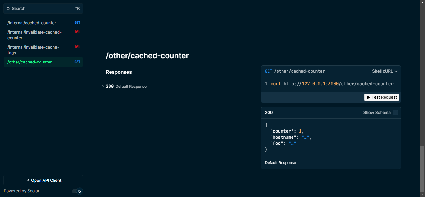 verify cache invalidation